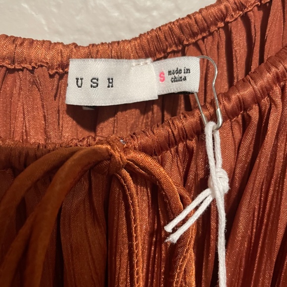 Lush Dress NWT Rust Long Sleeve Maxi Dress - Picture 3 of 4